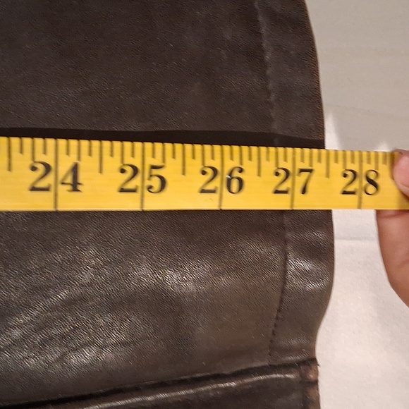 Jos.A. Men's Brown Leather Jacket Size Small - Picture 5 of 12